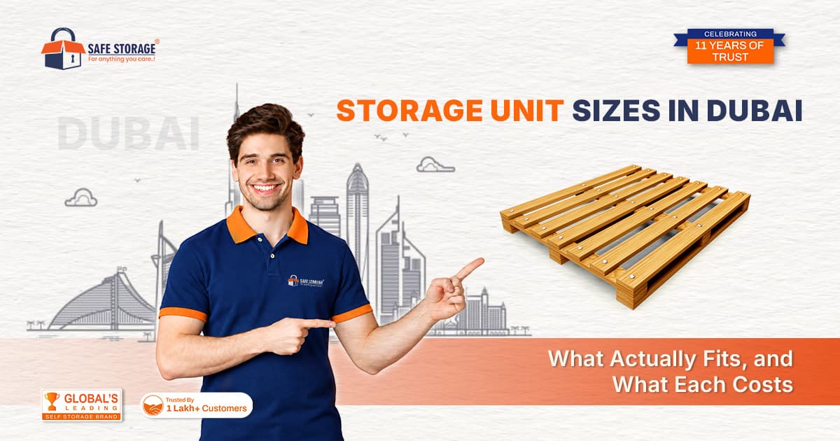 Storage Unit Sizes in Dubai: What Actually Fits, and What Each Costs
