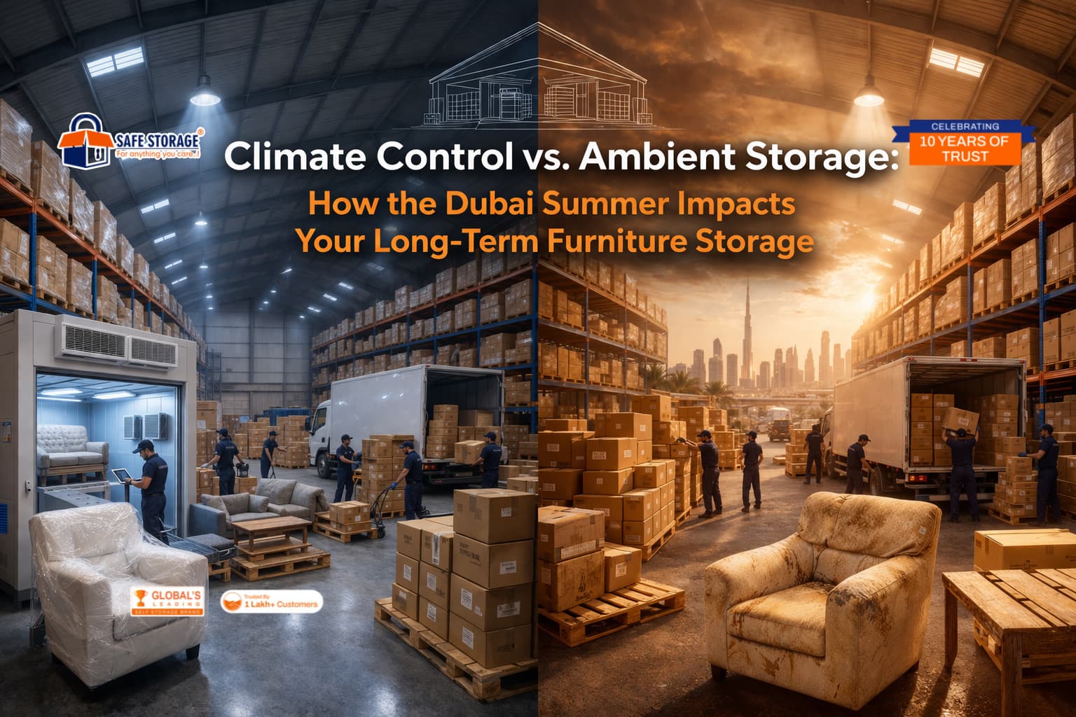 Climate Control vs. Ambient Storage: How the Dubai Summer Impacts Your Long-Term Furniture Storage