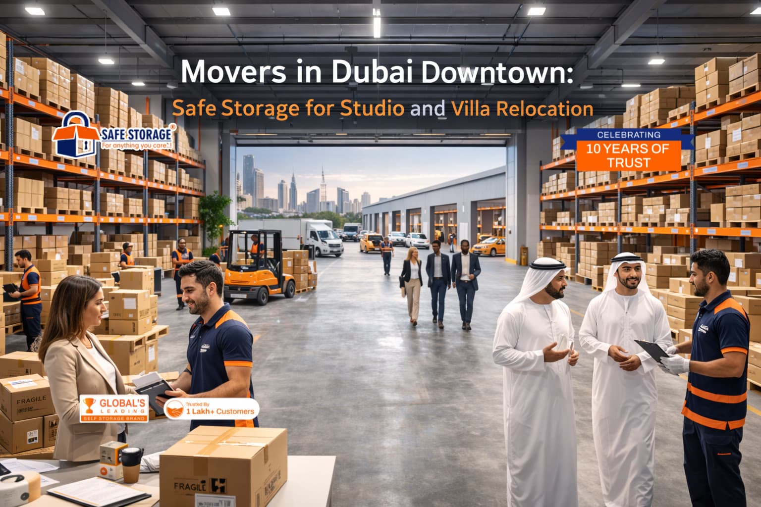 Movers in Dubai Downtown: Safe Storage for Studio and Villa Relocation
