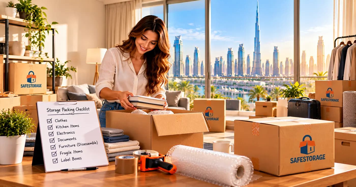 Storage Packing Checklist