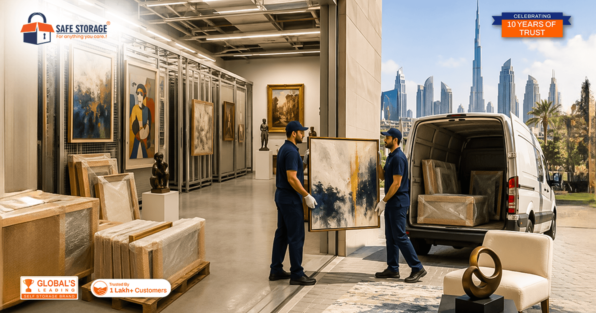 Gallery & Collector Art Storage Services in Dubai with Doorstep Pickup and Delivery